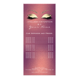 Markierungspreisliste Lashes Werbekarte