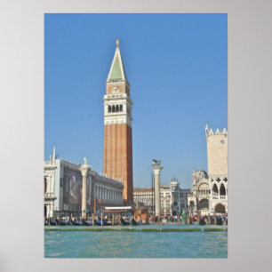 Marks Plaza and Tower - Venedig, Italien - Foto Poster