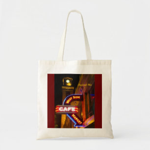 Markt-Café-Zeichen-Neon-Tasche Tragetasche