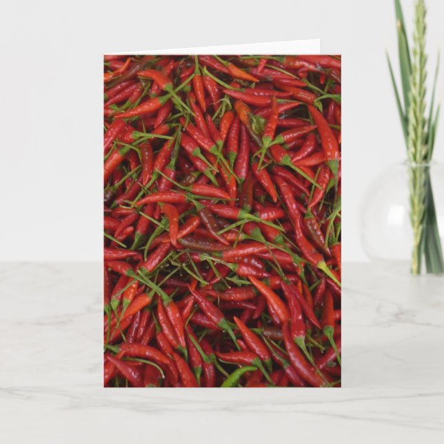 Markt-Chilis rot Karte (Vorderseite)