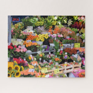 Markt für Blume - Straßen Deutschlands -16x20 -520