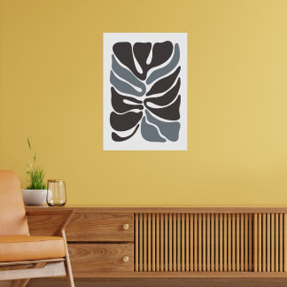 Markt für Bohemische Blume | Moderne Abstrakte Blä Poster