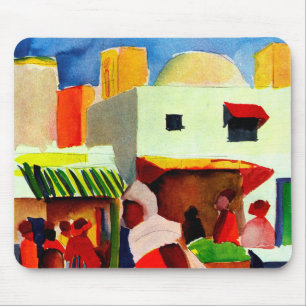 Markt in Algier von August Macke Mousepad