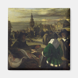 Markt in Den Haag, c.1660 Magnet
