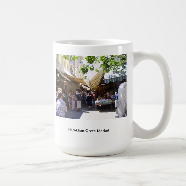 Markt Iraklios Kreta Kaffeetasse (Rechts)