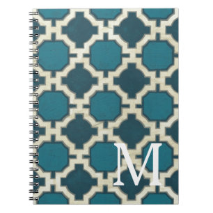 Markt-Motive des Monogramm-  VI Notizblock