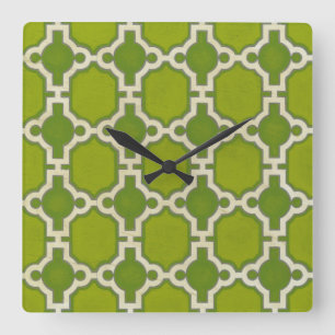 Markt-Motive IV Quadratische Wanduhr
