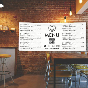 Markt Pop-Up-Shop Restaurant Speisekarte Preislist Banner