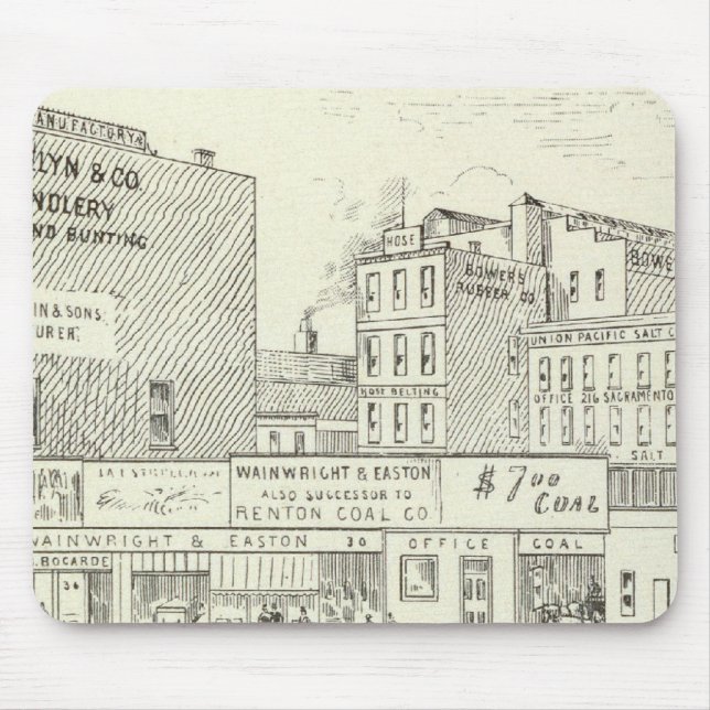 Markt, Sacramento und California North Side Mousepad (Vorne)