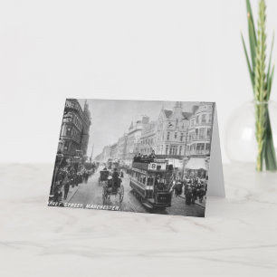 Markt-Straße, Manchester, c.1910 Karte