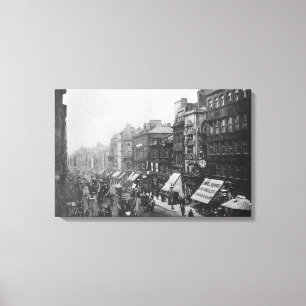 Markt-Straße, Manchester, c.1910 Leinwanddruck