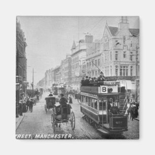 Markt-Straße, Manchester, c.1910 Magnet