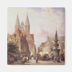 Markt-Szene in Braunschweig Magnet