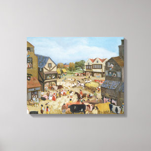 Markt-Tag Leinwanddruck