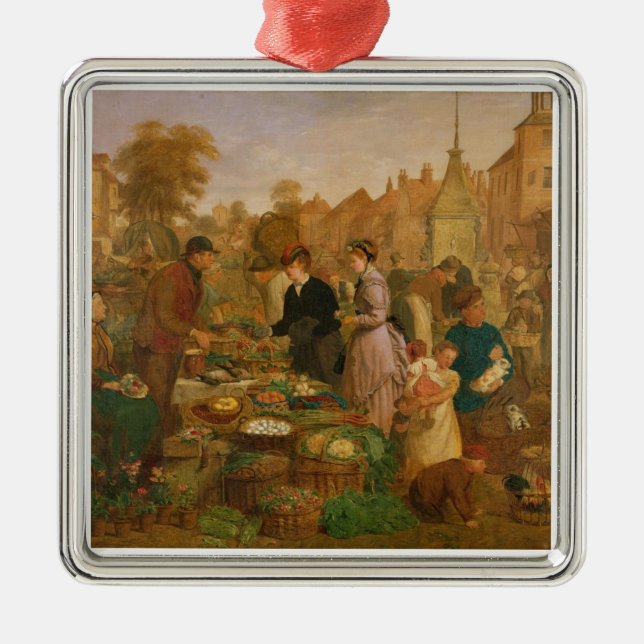Markt-Tag Ornament Aus Metall (Vorne)
