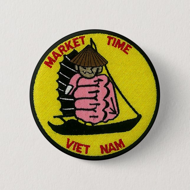 Markt-Zeit-Vietnam-Knopf Button (Vorderseite)