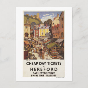 Marktbahnposter Postkarte