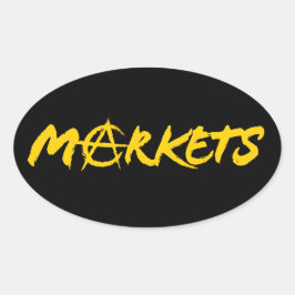 Märkte Ovaler Aufkleber