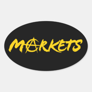 Märkte Ovaler Aufkleber