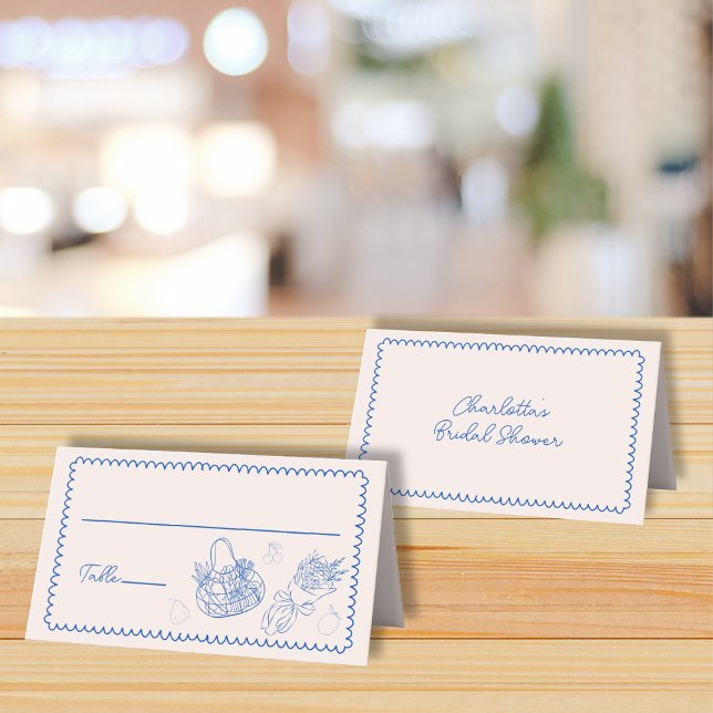 Marktfrische Bauern - Brautparty Platzkarte (Fresh Off the Market Farmers Market Bridal Shower Place Card)