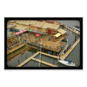 Marktminiatur in Granville Fotodruck