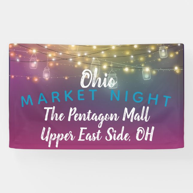 Marktnacht, Handwerksbanner, Veranstaltungsbanner Banner (Horizontal)