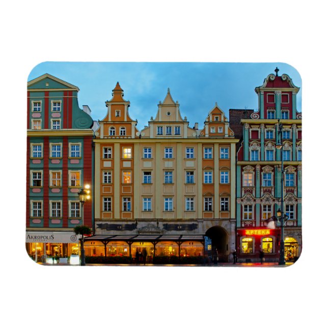 Marktplatz Architektur Breslau Polen Magnet (Horizontal)