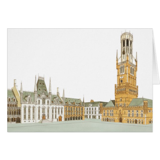 Marktplatz. Brügge Belgien (Vorderseite (Horizontal))