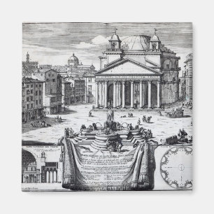 Marktplatz della Rotonda mit Blick auf Pantheon Magnet