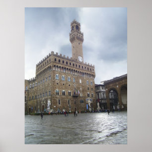 Marktplatz della Signoria, Florenz-Plakat Poster