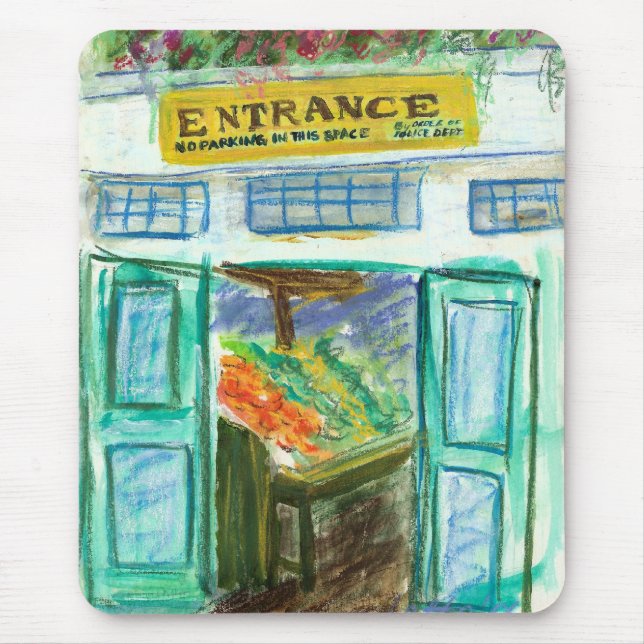 Marktplatz Eingang Mousepad (Pike Place Seattle) (Vorne)