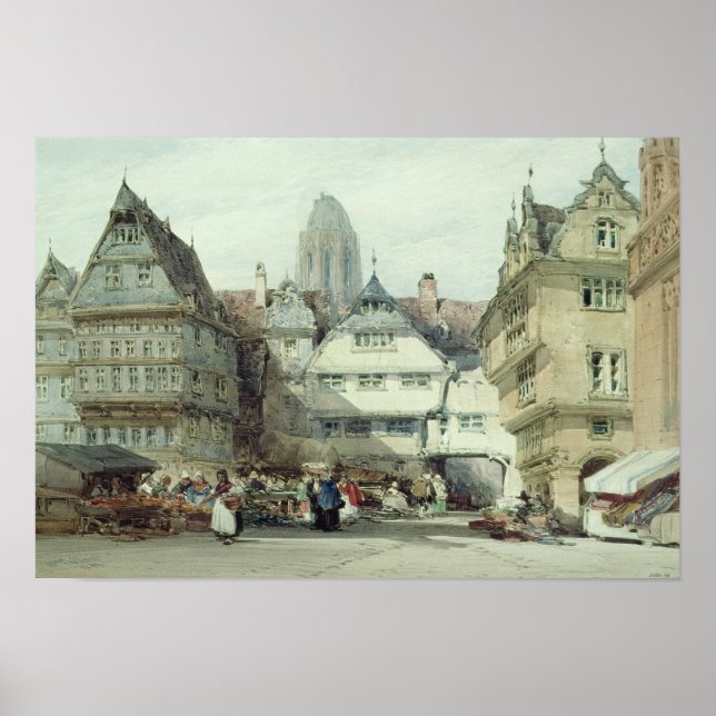 Marktplatz, Frankfurt Poster (Vorne)