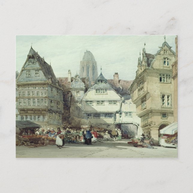 Marktplatz, Frankfurt Postkarte (Vorderseite)