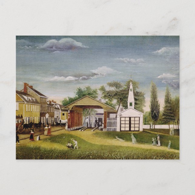 Marktplatz, Germantown, Pennsylvania Postkarte (Vorderseite)