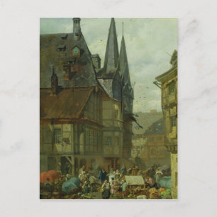 Marktplatz in Wernigerode, 1861 Postkarte