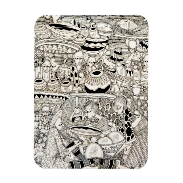 Marktplatz Magnet (Vertikal)