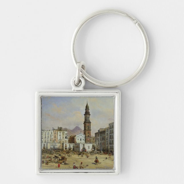 Marktplatz Mazaniello, Neapel Schlüsselanhänger (Vorne)