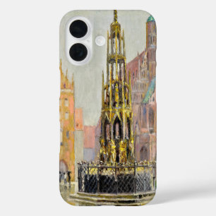 Marktplatz, Nürnberg, 1928 von Grant Wood iPhone 16 Hülle