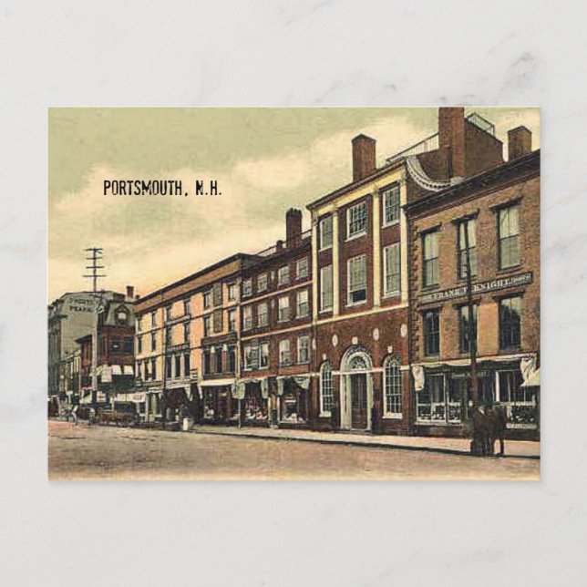 Marktplatz, Portsmouth, NH, c1905 Postkarte (Vorderseite)