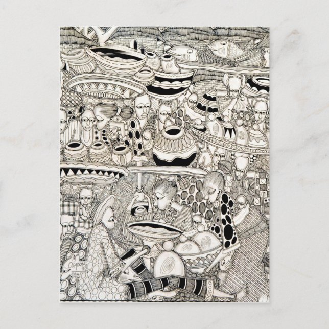 Marktplatz Postkarte (Vorderseite)