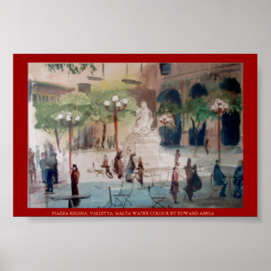 MARKTPLATZ REGINA, MALTA POSTER