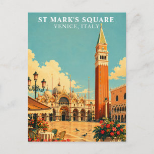 Marktplatz Venedig Italien Piazza San Marco Postkarte