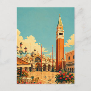 Marktplatz Venedig Italien Piazza San Marco Postkarte