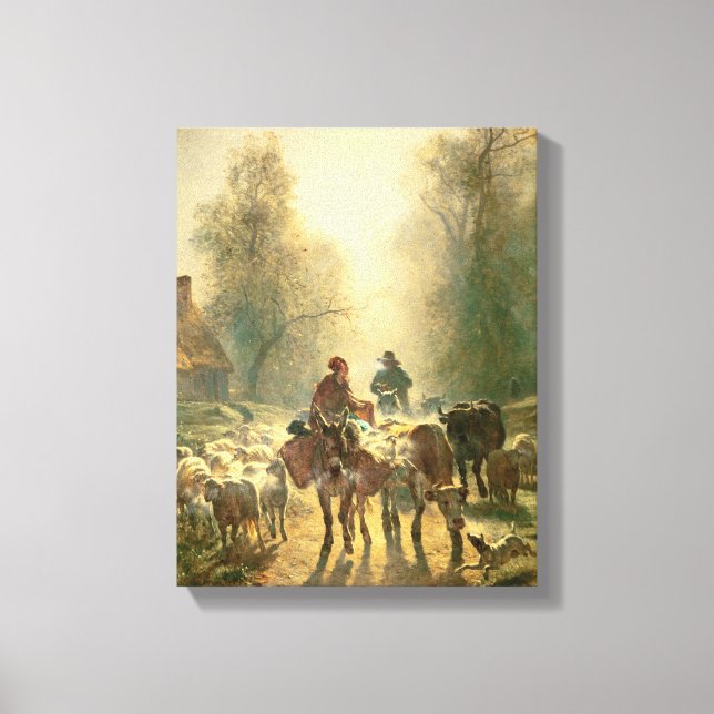 Marktstart Leinwanddruck (Vorderseite)