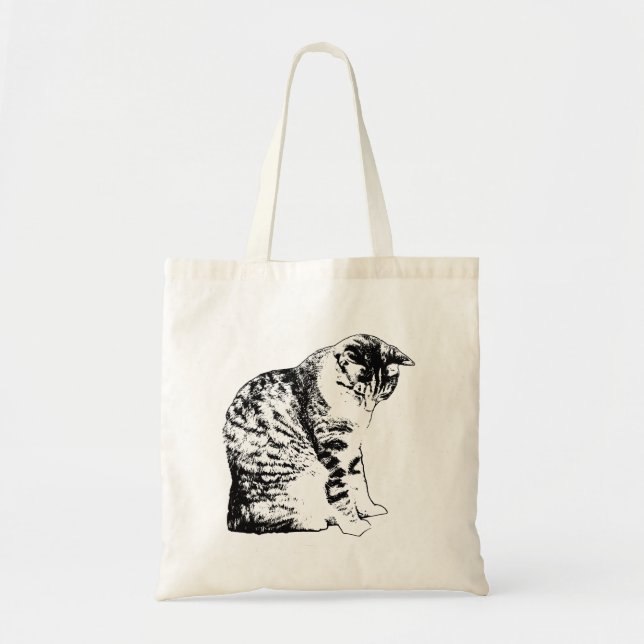 Markttage mit modernem Cat Style Tragetasche (Vorne)