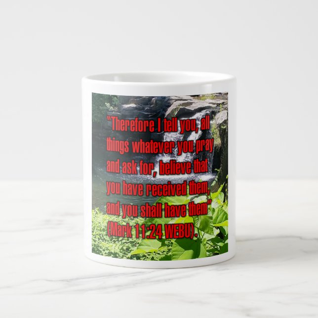 Markus 11:24 WEBU Tasse (Vorderseite)