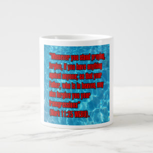 Markus 11:25 WEBU Mug Jumbo-Tasse