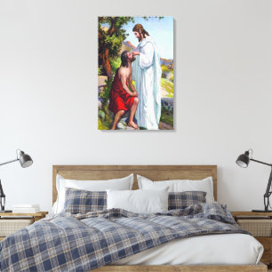 Markus 8:22-26 Jesus heilt einen Blinden Leinwand