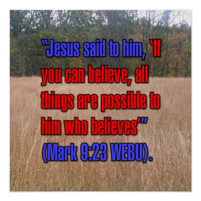 Markus 9:23 WEBU Poster (Vorderseite)