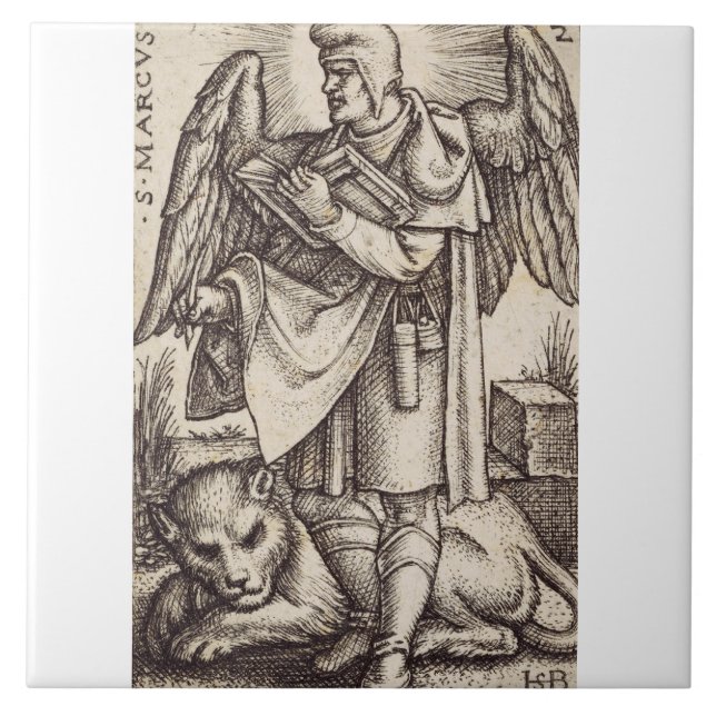 Markus der evangelistische Schutzpatron von Venedi Fliese (Vorderseite)